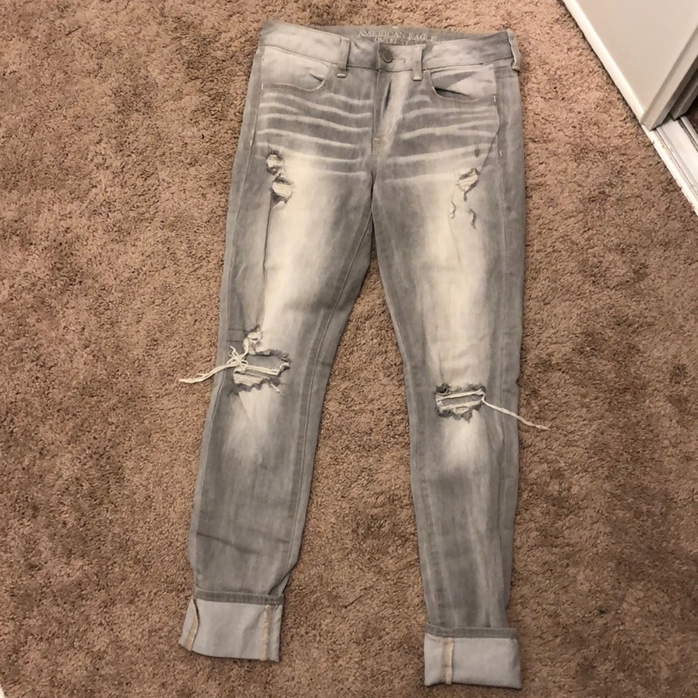 Grey jeans